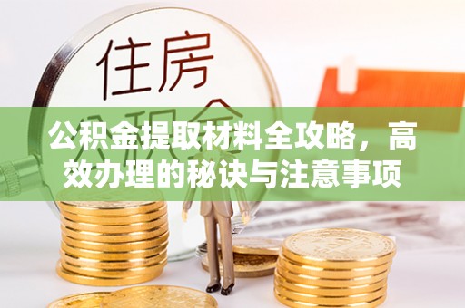 斗南公积金提取材料全攻略，高效办理的秘诀与注意事项