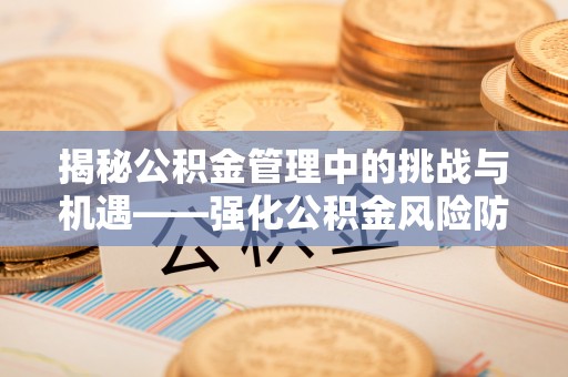 斗南揭秘公积金管理中的挑战与机遇——强化公积金风险防控的多维策略