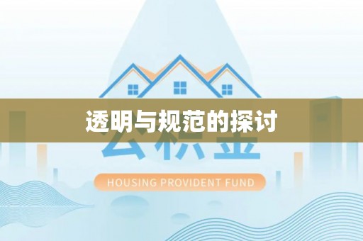 斗南透明与规范的探讨