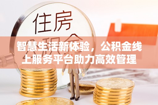 斗南智慧生活新体验，公积金线上服务平台助力高效管理