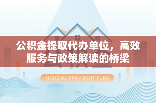斗南公积金提取代办单位，高效服务与政策解读的桥梁
