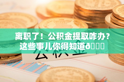 斗南离职了！公积金提取咋办？这些事儿你得知道😎