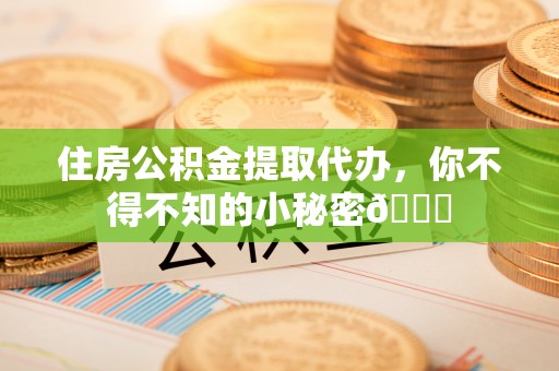 斗南住房公积金提取代办，你不得不知的小秘密😎