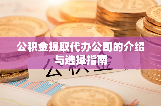 斗南公积金提取代办公司的介绍与选择指南