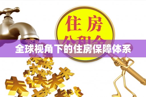 斗南全球视角下的住房保障体系