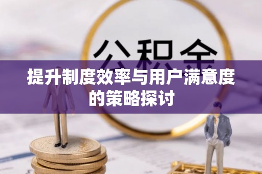 斗南提升制度效率与用户满意度的策略探讨