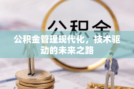 斗南公积金管理现代化，技术驱动的未来之路